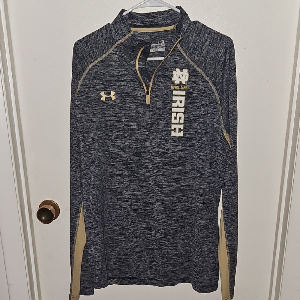 Under Armour Charcoal and Black HeatGear Shirt